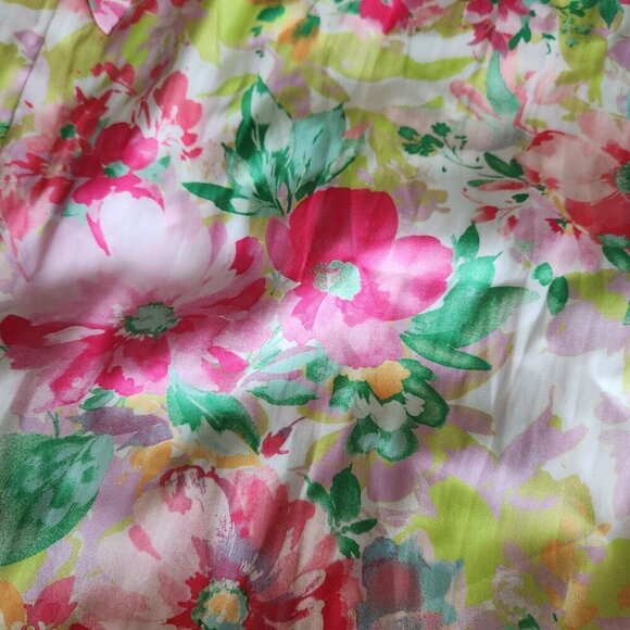 Current Air Botanical Floral Midi Maxi‎ Dress XS Sleeveless Flowy Wedding NWT - Picture 11 of 15